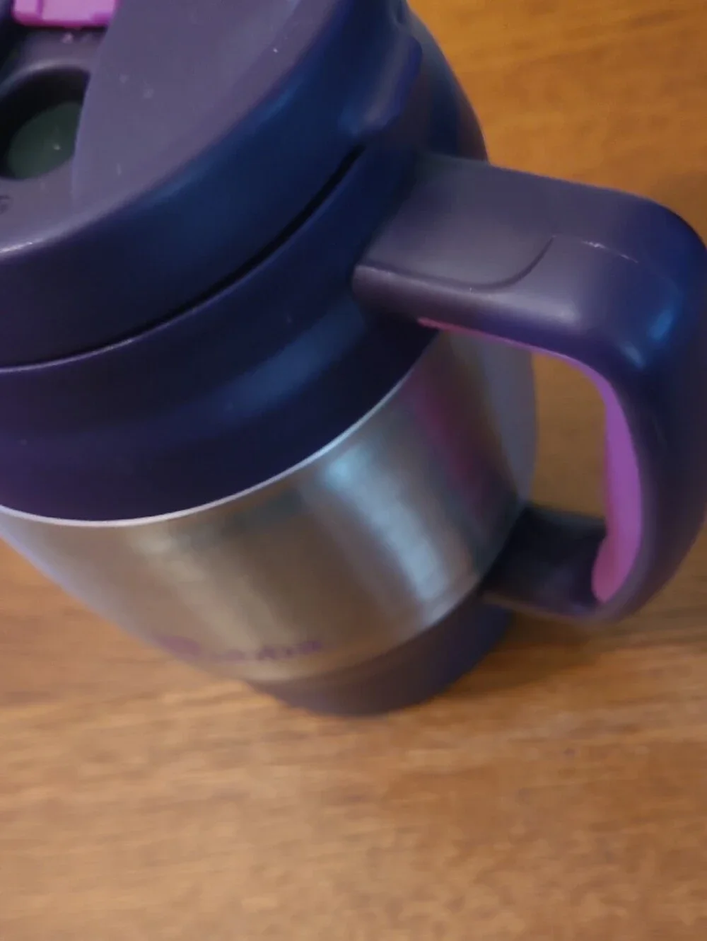 Bubba Stainless Steel Travel Mug - Purple  Accents.